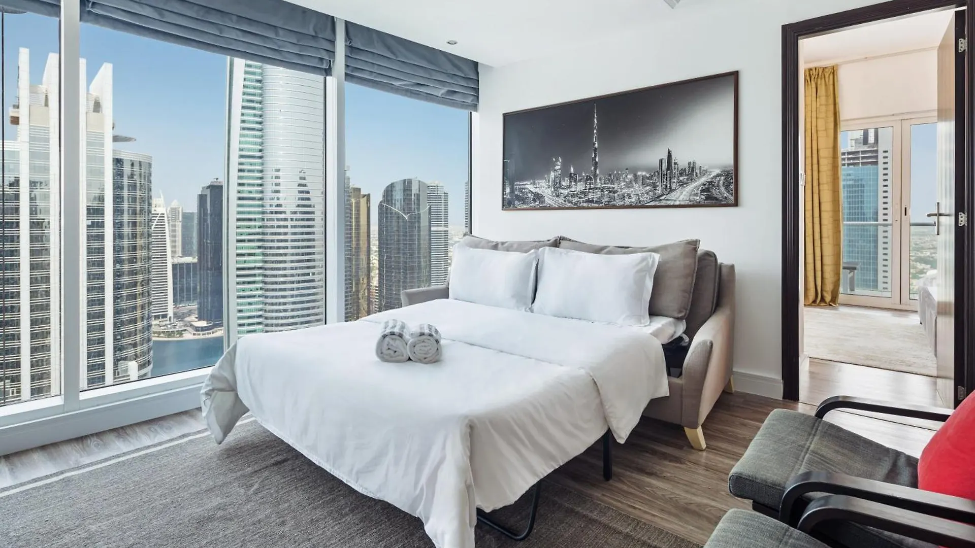 Modern & Spacious 2-Bed Condo With Panoramic Lake Views, Dual Balconies, Steps From Dubai Jlt Metro By 