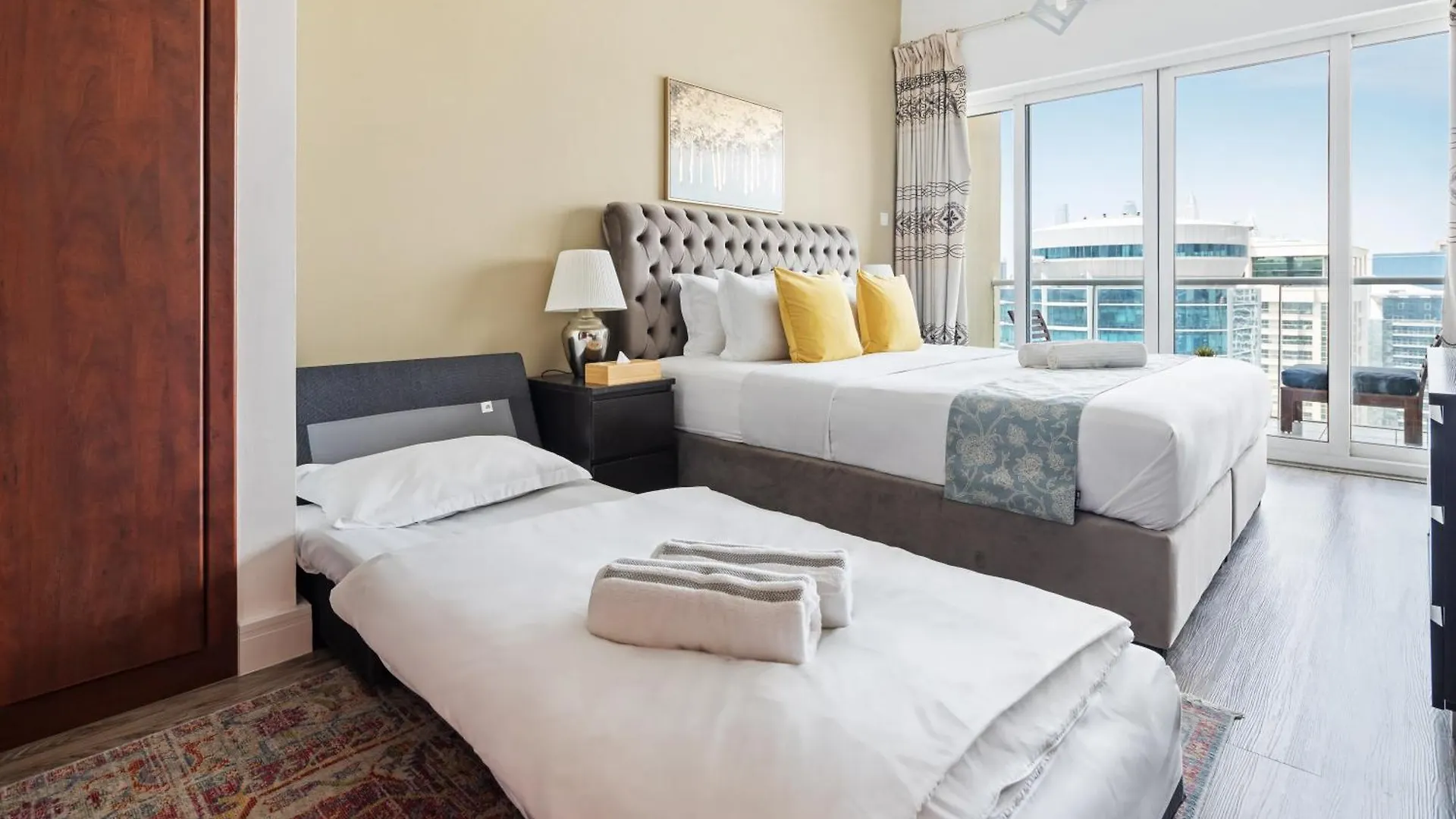 Modern & Spacious 2-Bed Condo With Panoramic Lake Views, Dual Balconies, Steps From Dubai Jlt Metro By 