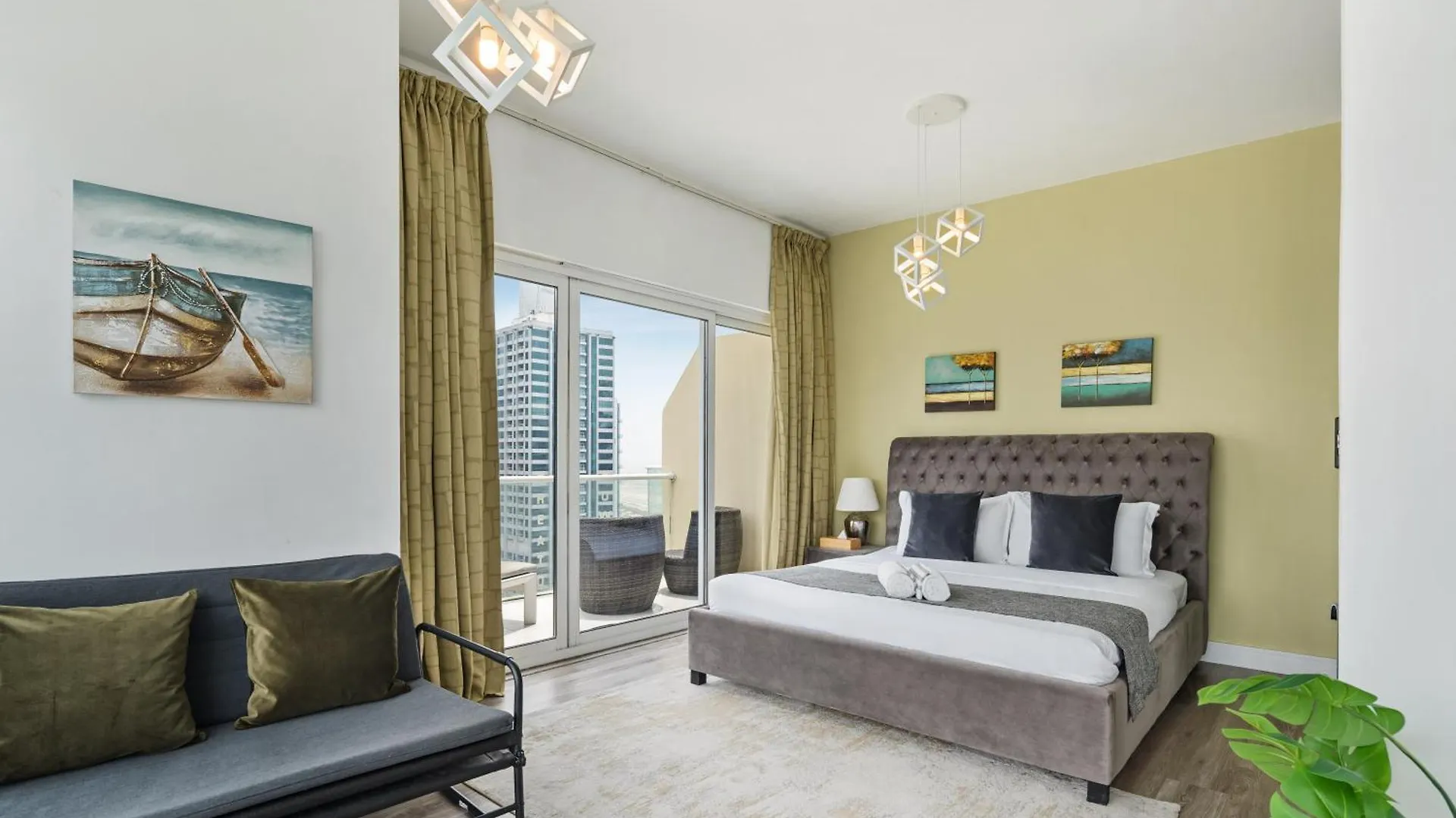 Modern & Spacious 2-Bed Condo With Panoramic Lake Views, Dual Balconies, Steps From Dubai Jlt Metro By 